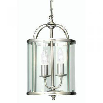 Fern 2 Light Antique Chrome - Cusack Lighting