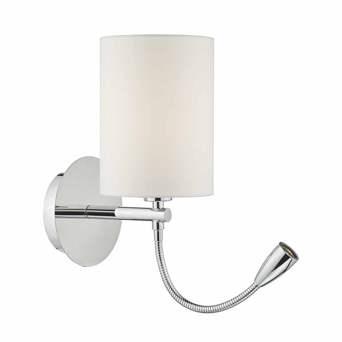 Feta Wall Light LED Polished Chrome/Antique Brass Base Only