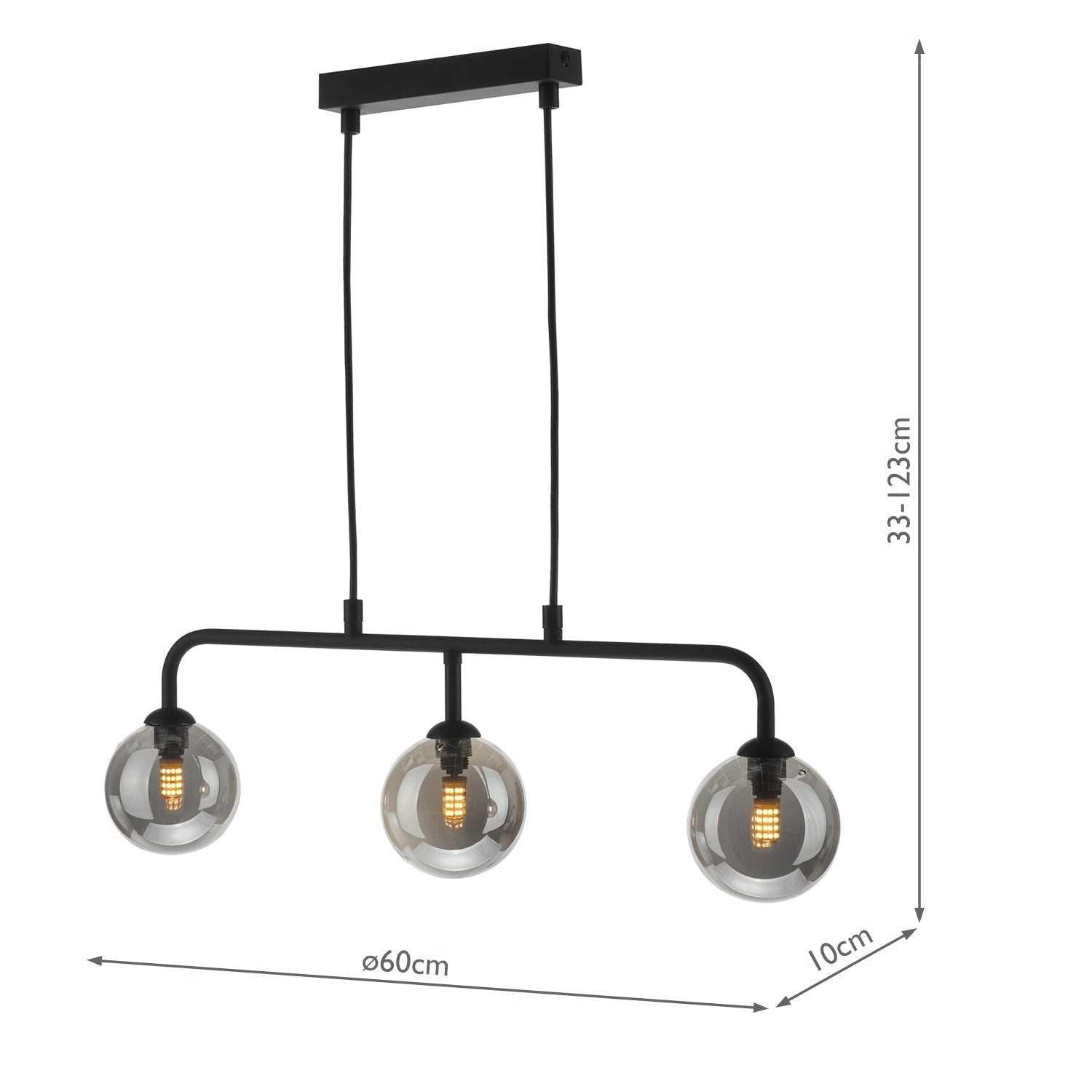 Feya 3 Light Kitchen Light - Various Finish