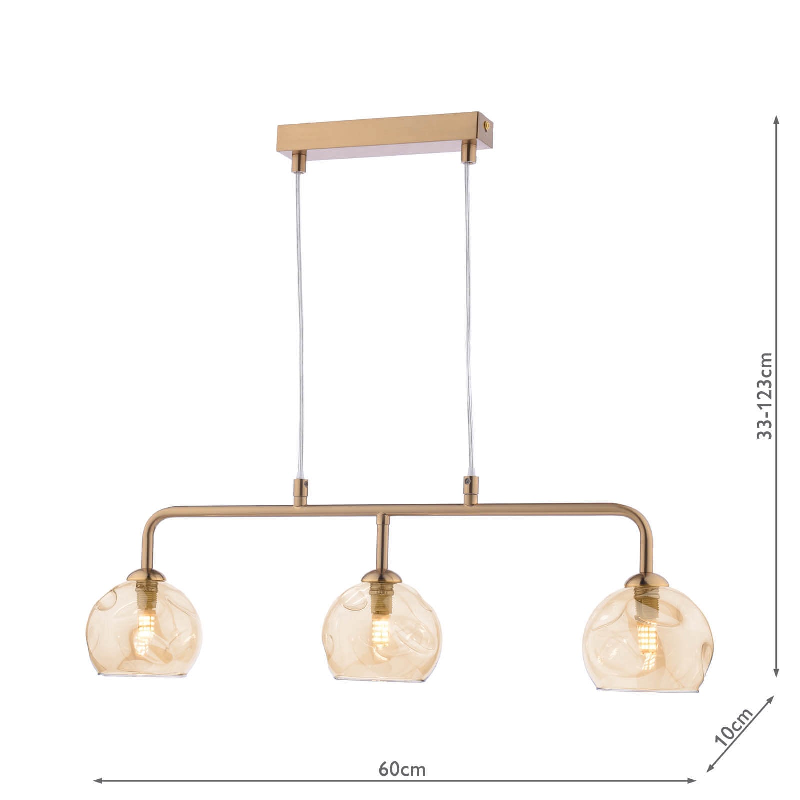 Feya 3 Light Kitchen Light - Various Finish