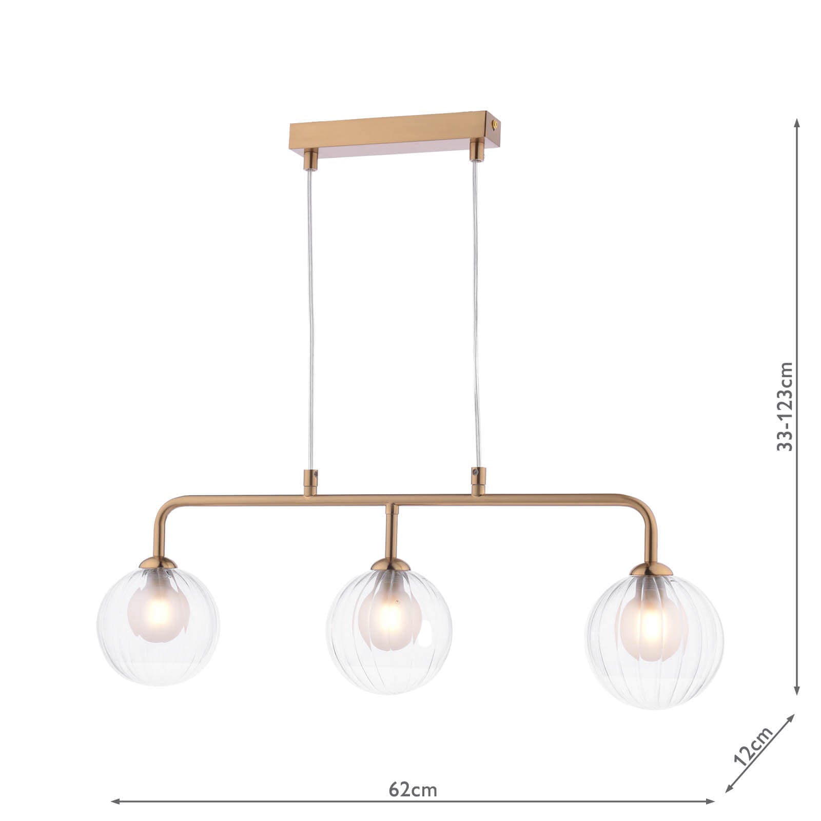 Feya 3 Light Kitchen Light - Various Finish