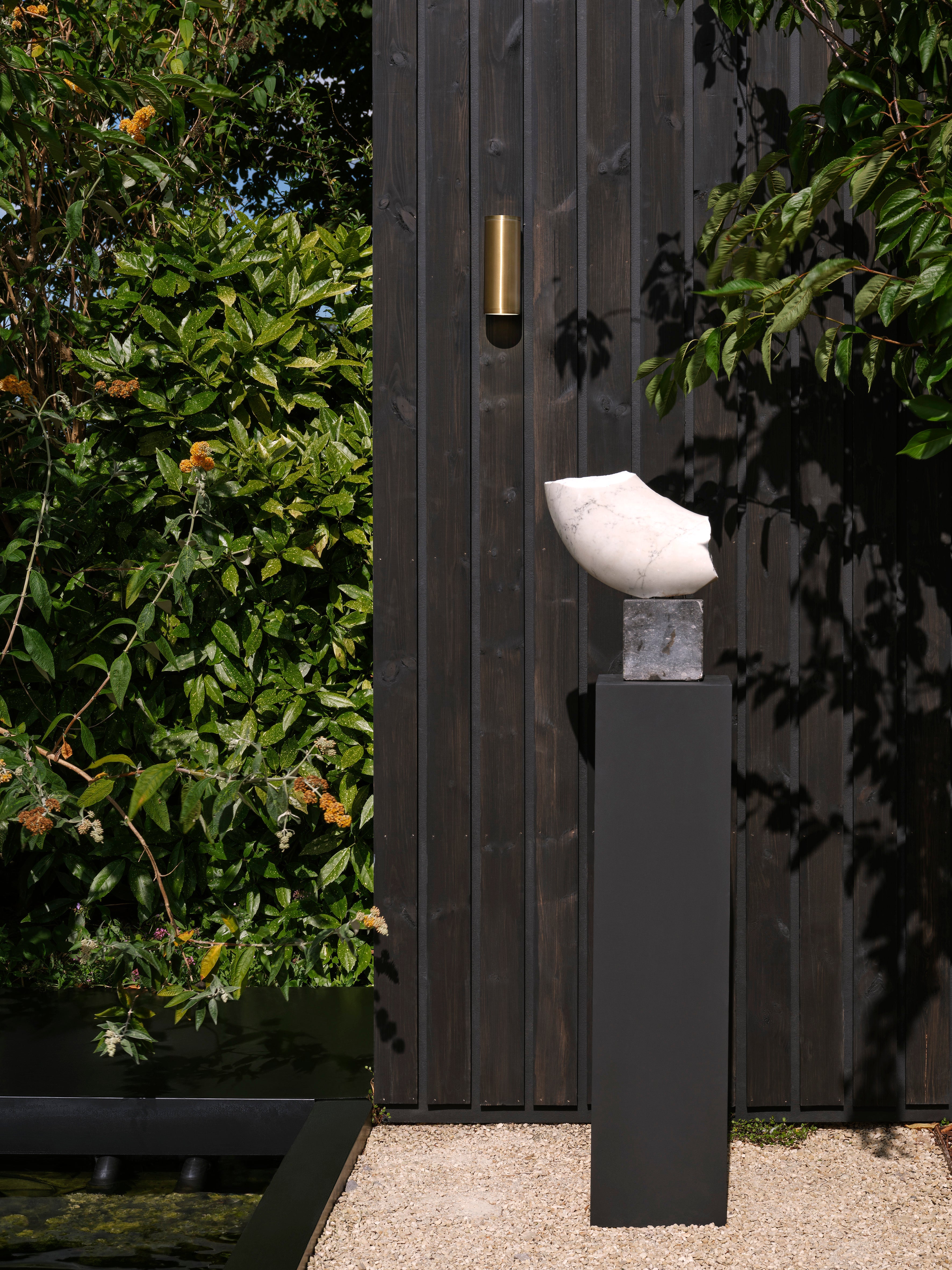 Ava 1/2Lt Coastal Coastal Wall Light in Brushed Stainless Steel/PVD Brushed Brass GU10 IP44