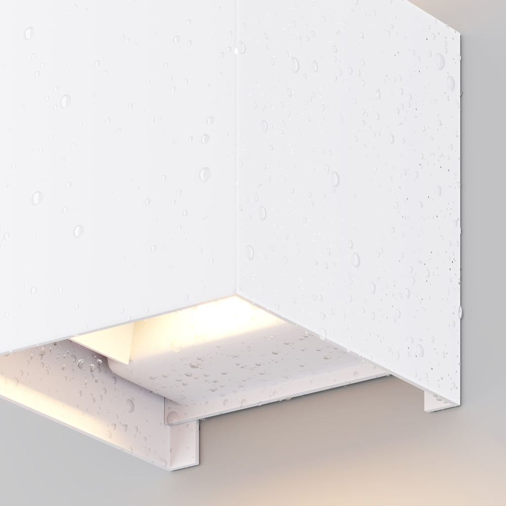 Fulton LED Up/Down Outdoor Wall Light- Black/ White Finishes