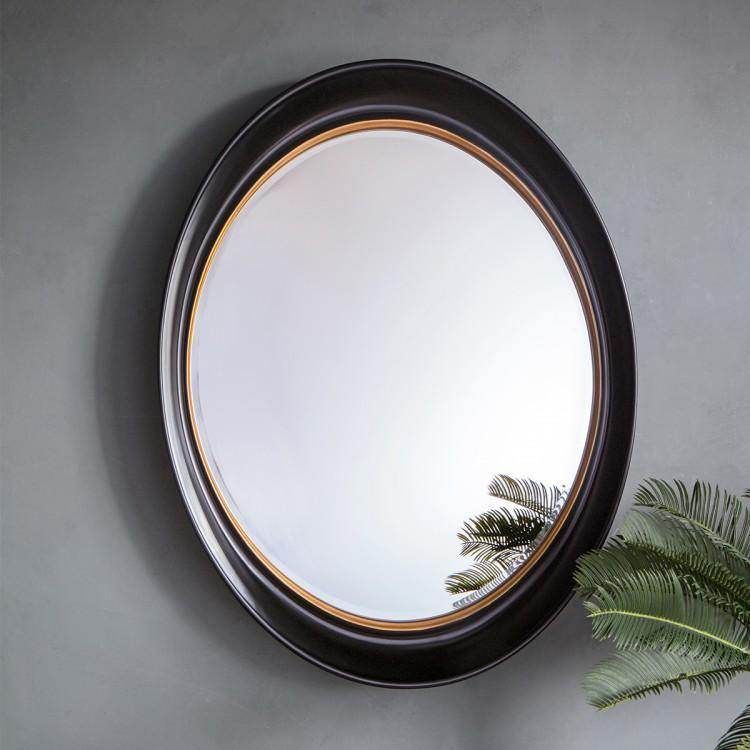 Fiddock Mirror Black and Gold W1000 x D85 x H770mm