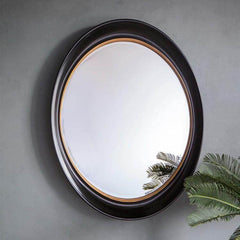 Fiddock Mirror Black and Gold W1000 x D85 x H770mm