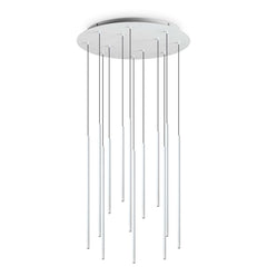 FILO Cluster 1/12Lt - White/Black/Brass Finish - Cusack Lighting