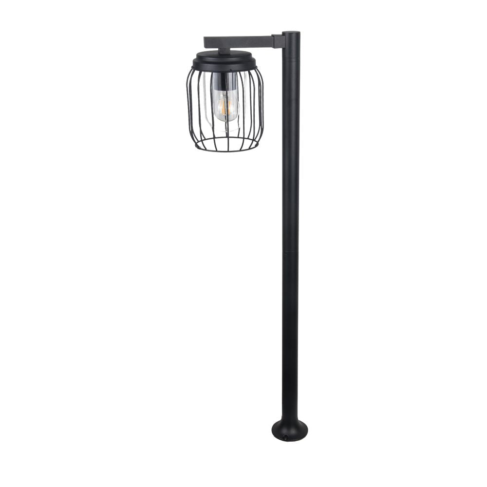Finch IP44 1000mm Black Cage Post Light