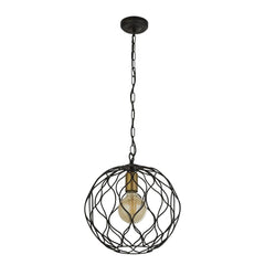 Finesse Pendant - Black & Gold Metal