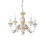 Firenze Centre Ceiling Light 5/8Lt - White/Gold Finish - Cusack Lighting