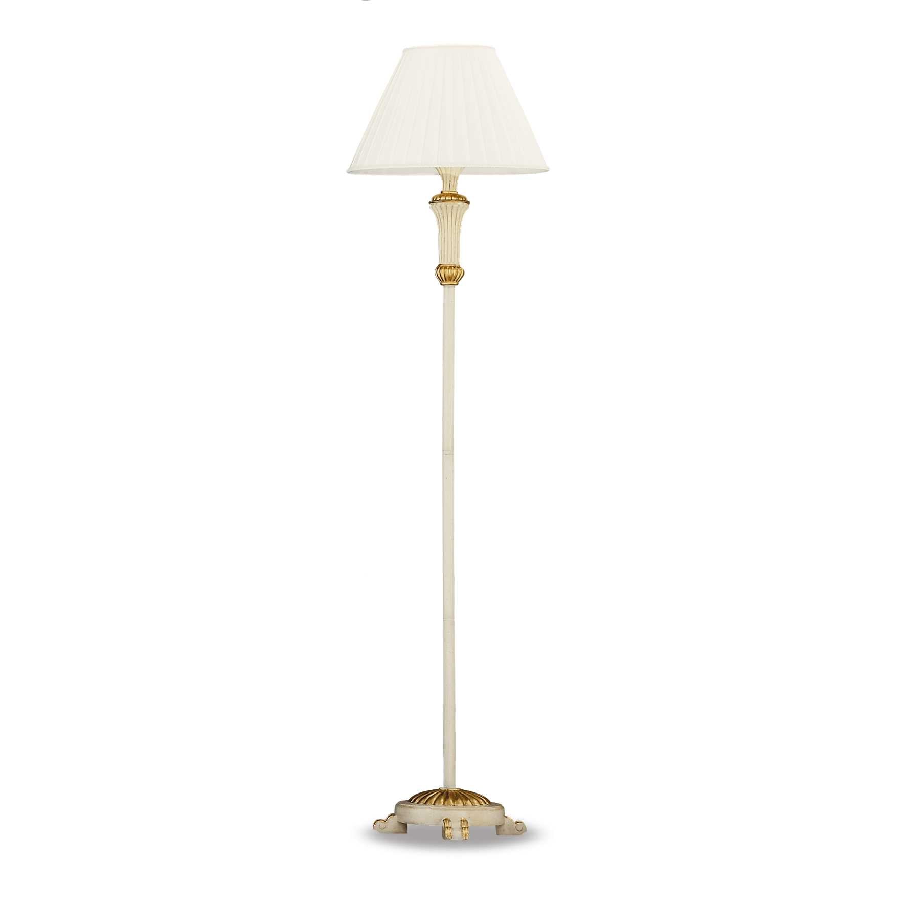 Firenze Floor - White/Gold Finish - Cusack Lighting
