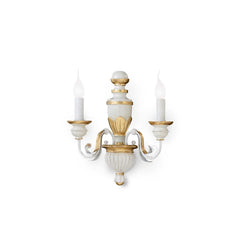 Firenze Wall Light - White/Gold Finish - Cusack Lighting