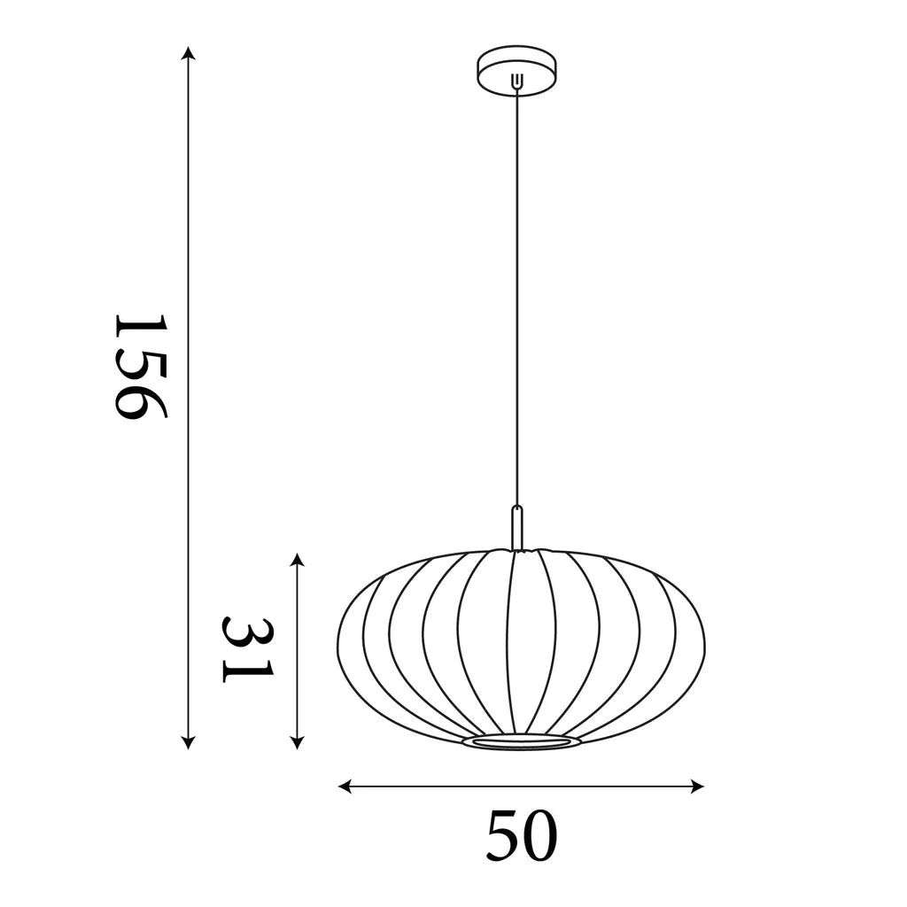 Bonnie 1Lt Pendant-  Satin Brass Metal & Ivory Satin Shade