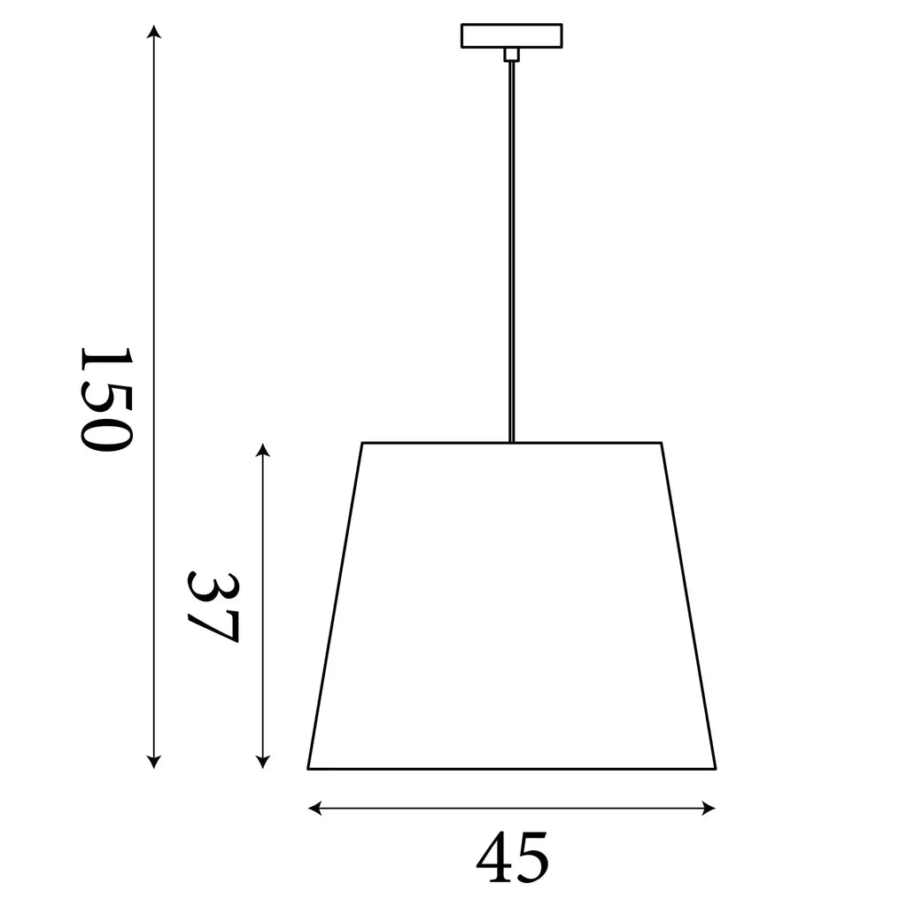 Isla 3Lt Pendant-  Recycled Paper Shade and Black Metal