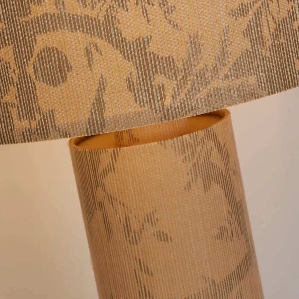 Isla 1Lt Table Lamp- Recycled Paper and Black Metal