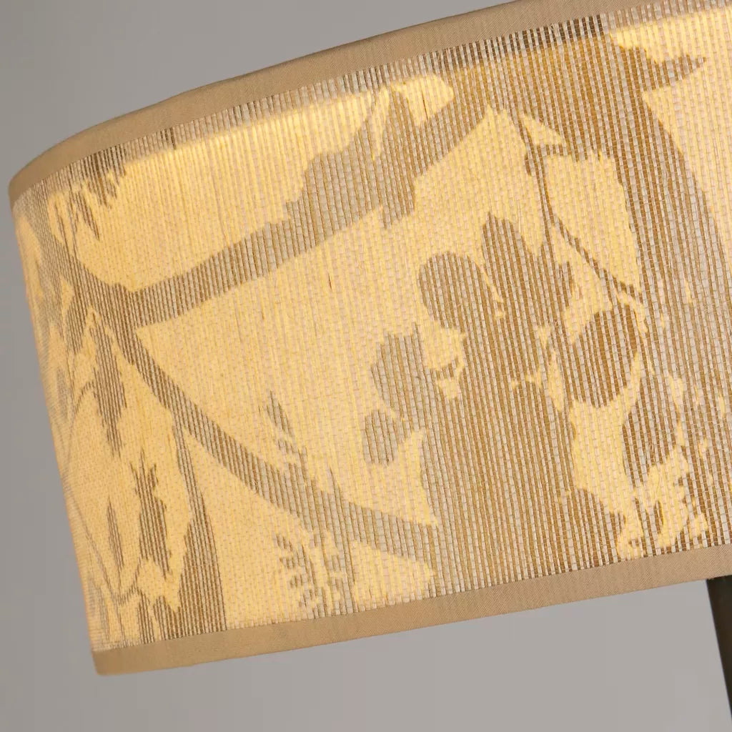 Isla 3Lt Floor Lamp- Recycled Paper Shade and Black Metal