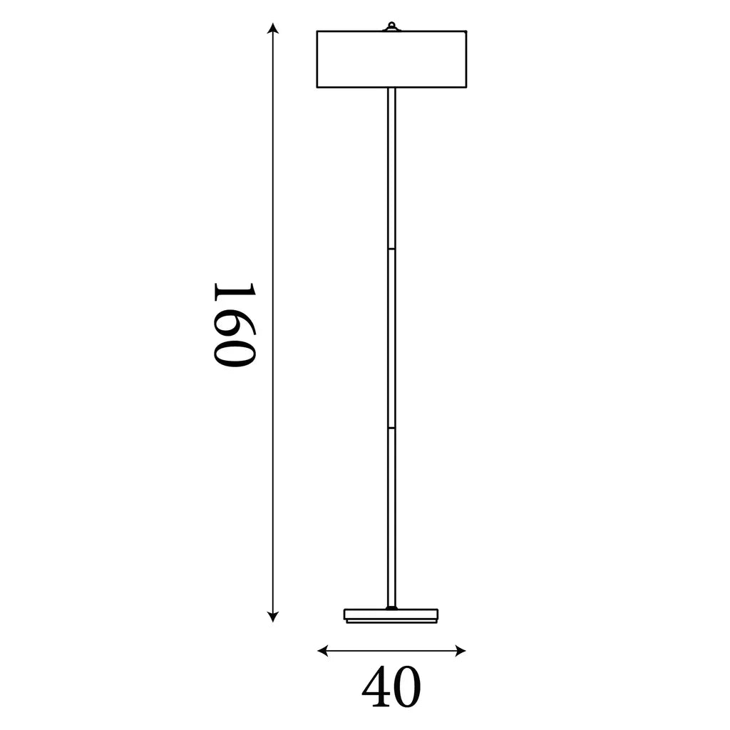 Isla 3Lt Floor Lamp- Recycled Paper Shade and Black Metal