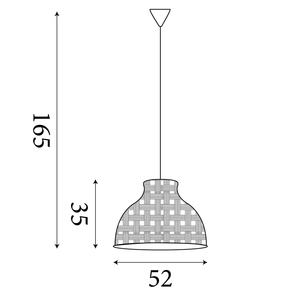 Bali Pendant- Bamboo Finish