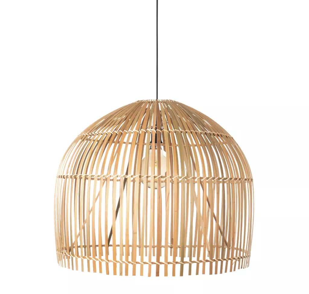 Bali Round Pendant - Bamboo