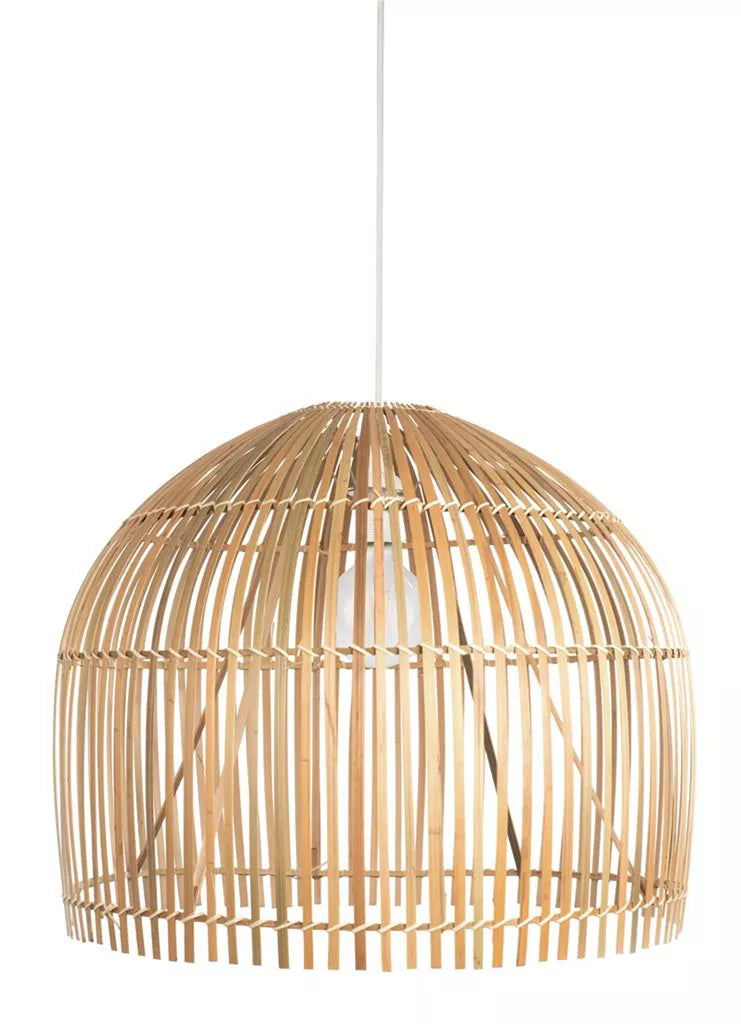Bali Round Pendant - Bamboo