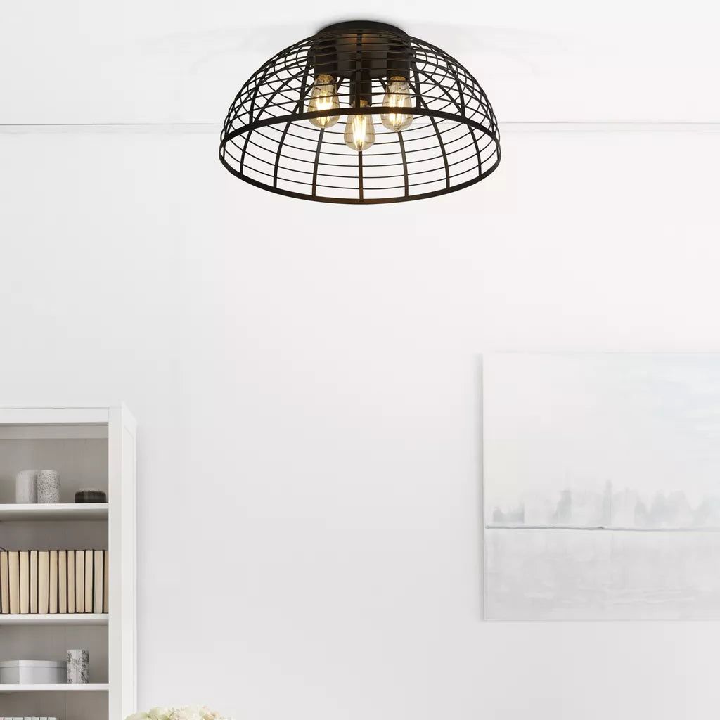 Vision Cage 3Lt Flush - Matt Black Metal