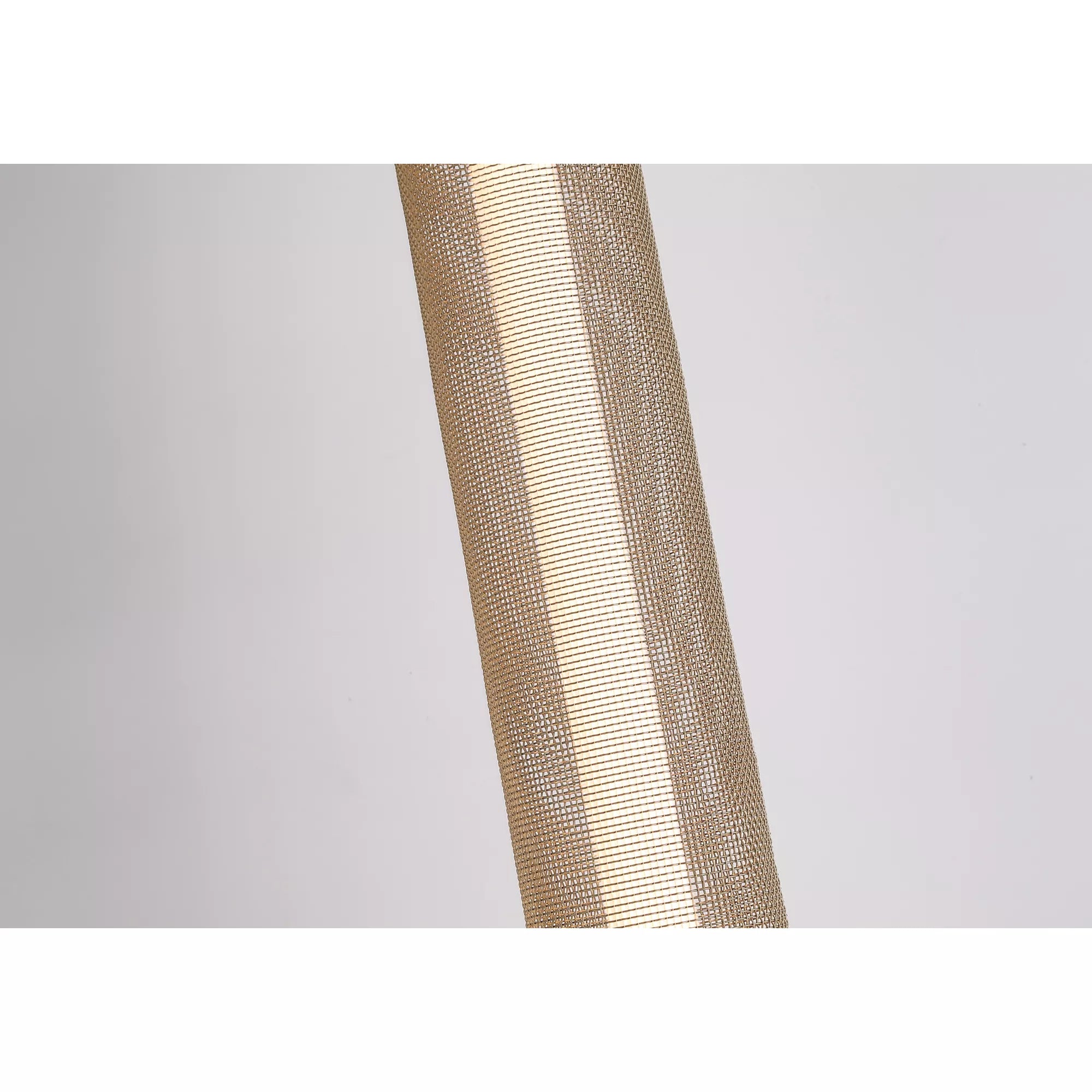 Thread LED Floor Lamp- Gold Mesh and Matt Black Metal