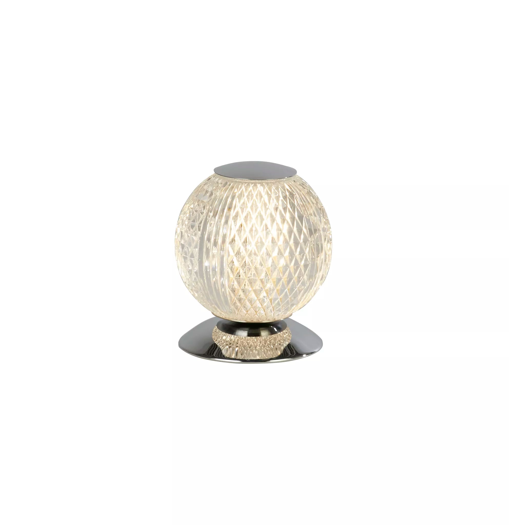 Allure Table Lamp- Chrome/ Brass & Clear Acrylic