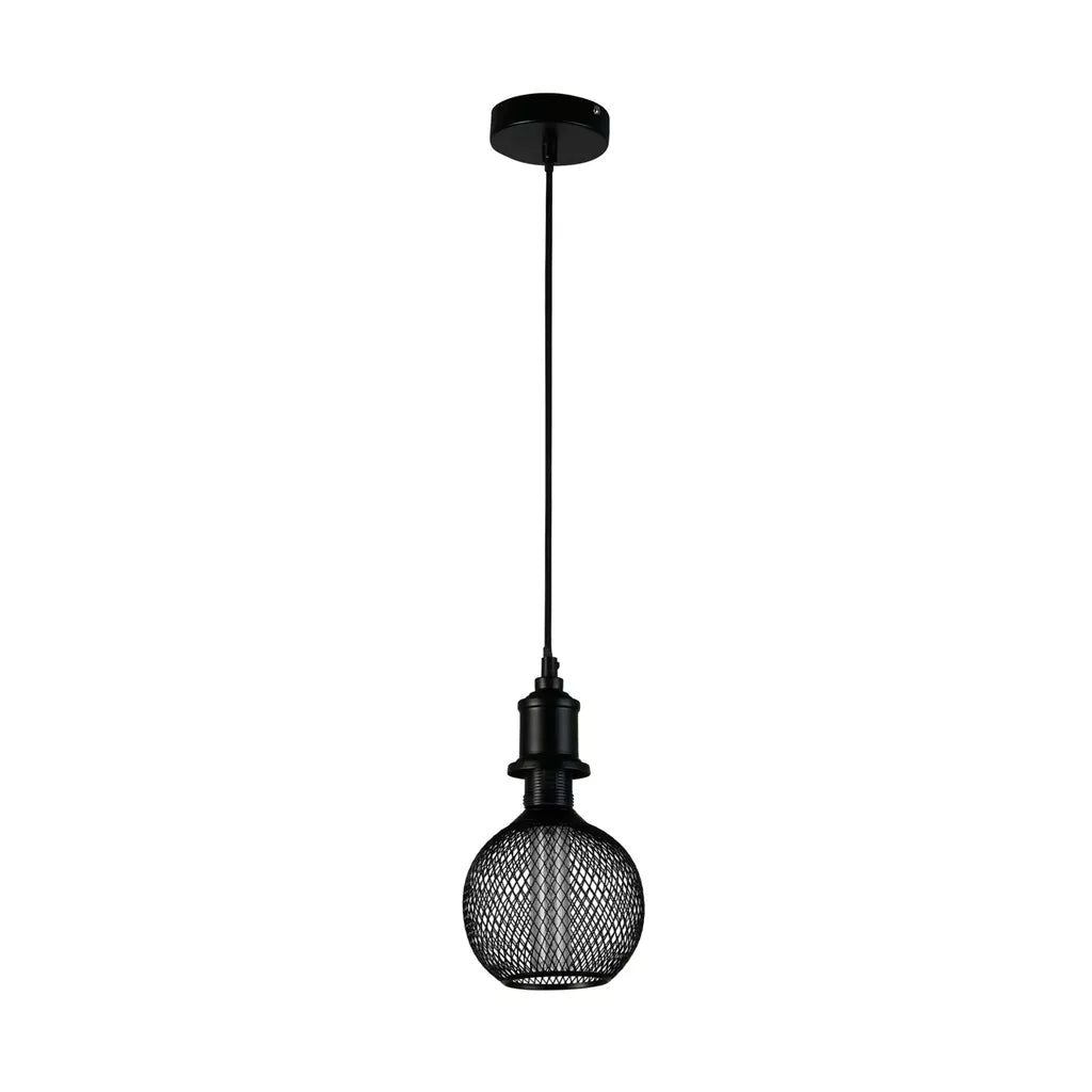 E27 Globe Mesh Lamp- Gold/ Black Finishes