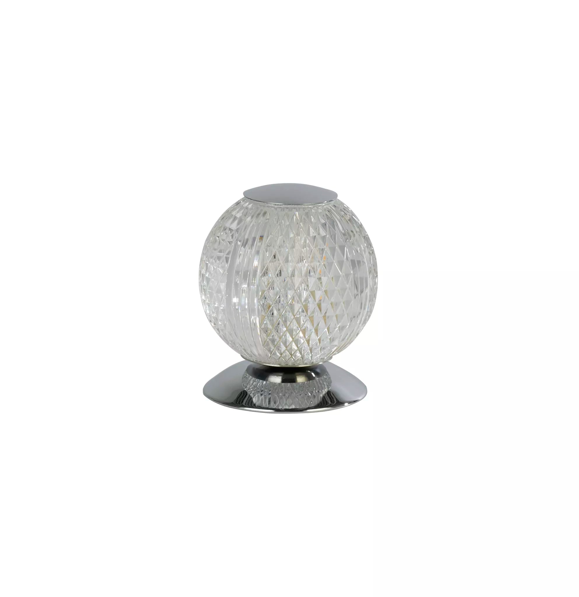 Allure Table Lamp- Chrome/ Brass & Clear Acrylic