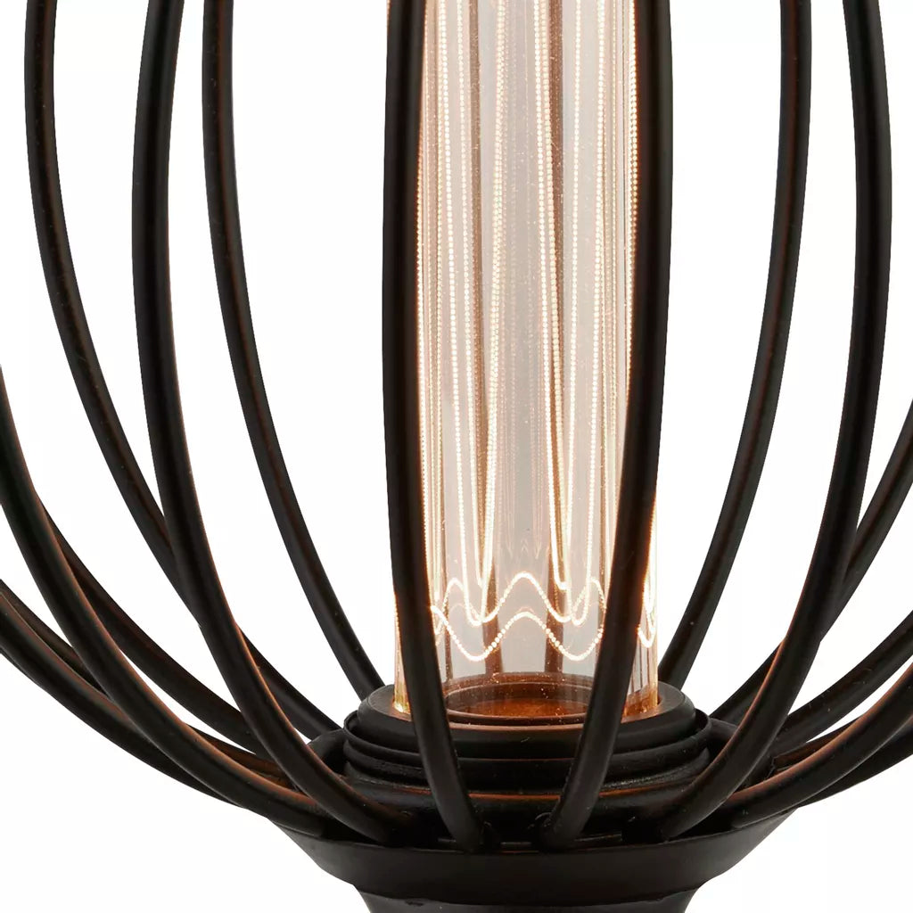 E27 Globe Wire Lamp- Gold/ Black Finishes