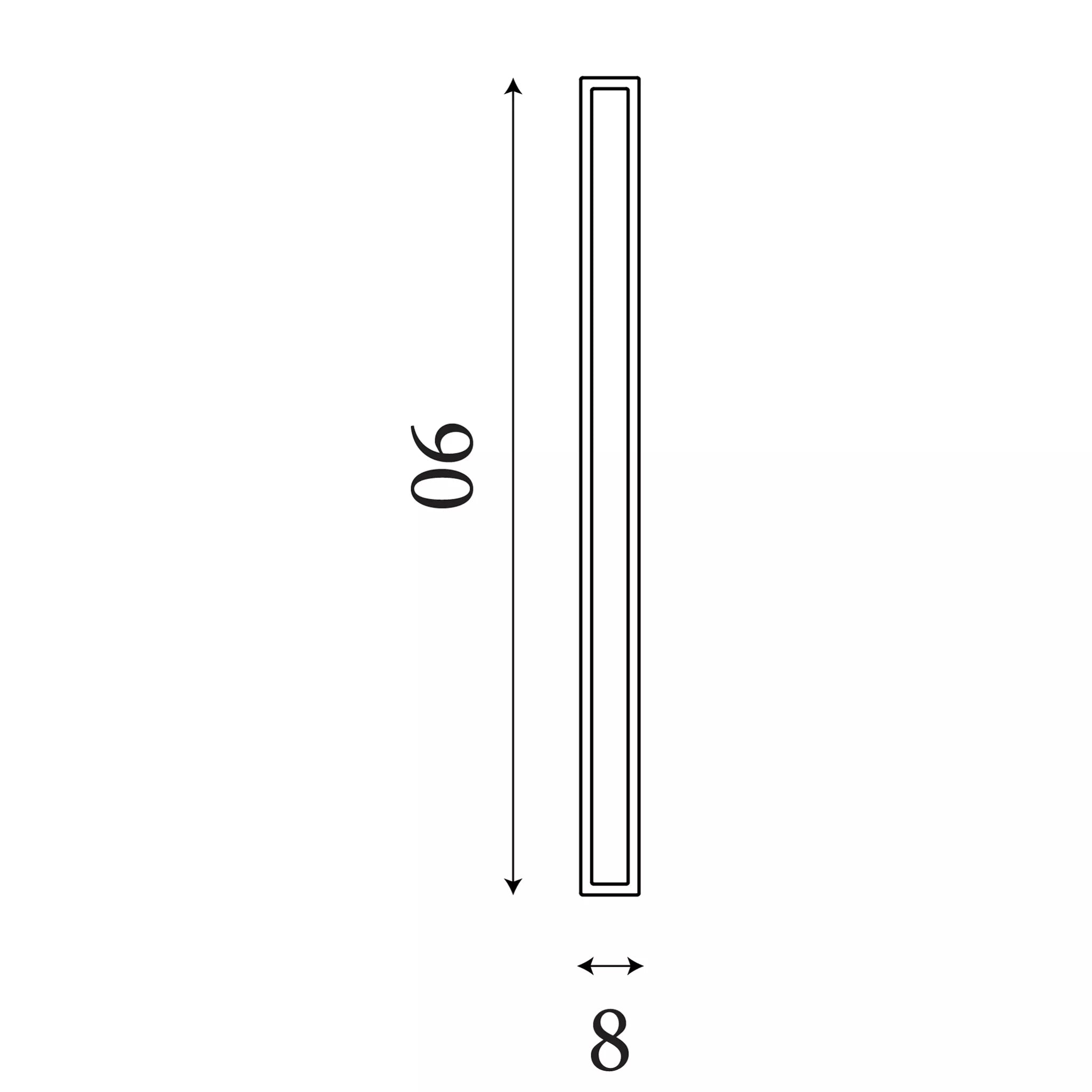 Bordo LED Linear Wall Light- Square/ Oval Finishes
