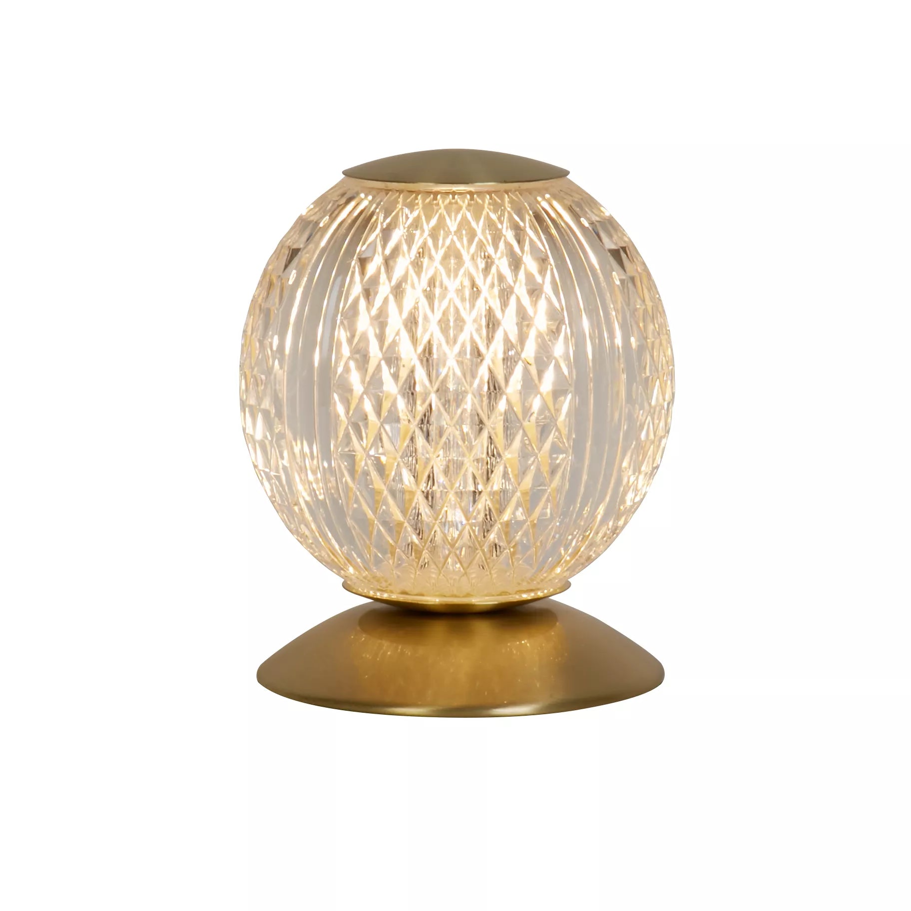 Allure Table Lamp- Chrome/ Brass & Clear Acrylic