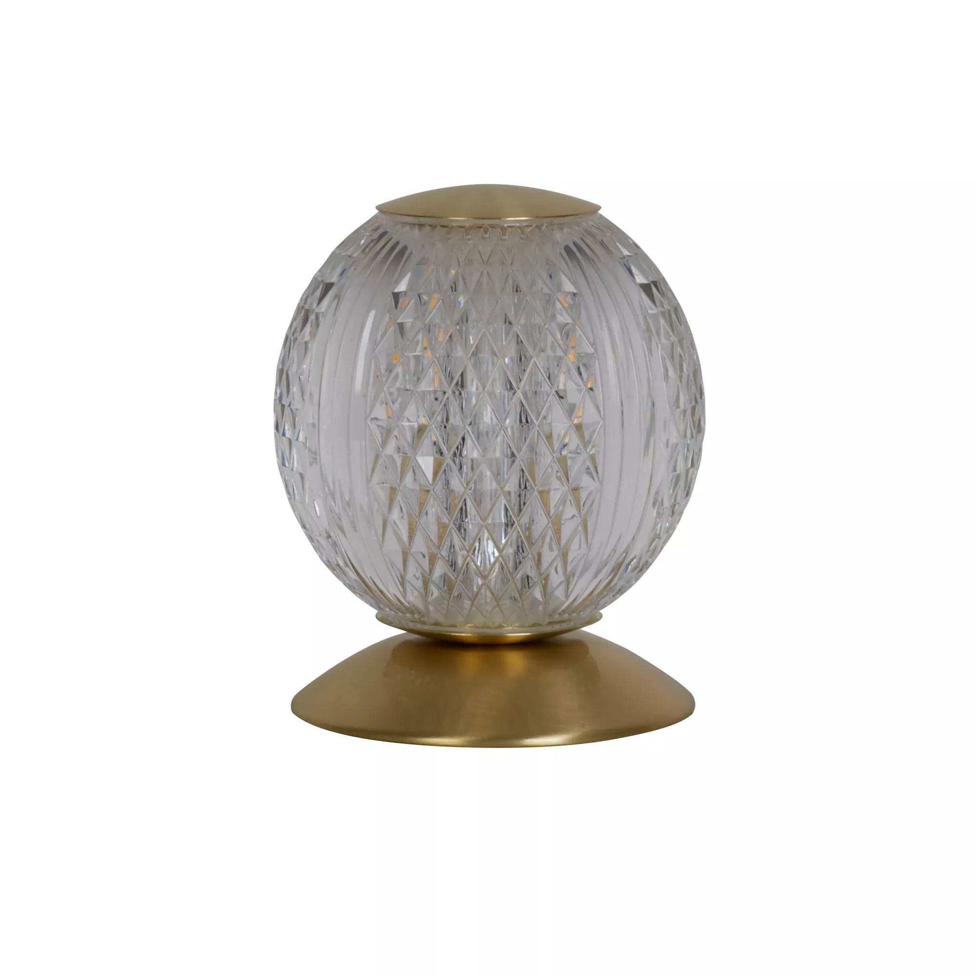 Allure Table Lamp- Chrome/ Brass & Clear Acrylic