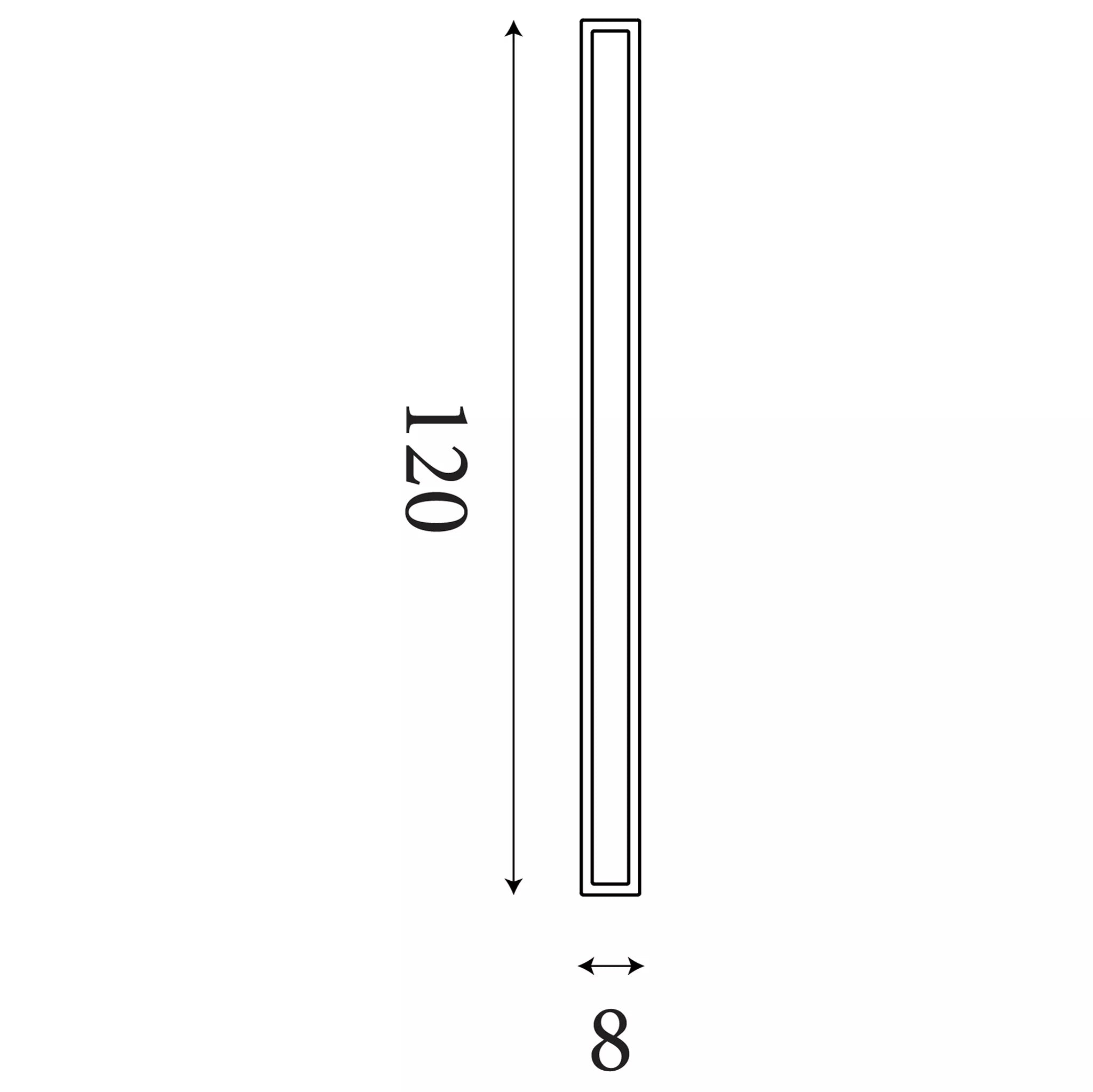 Bordo LED Linear Wall Light- Square/ Oval Finishes