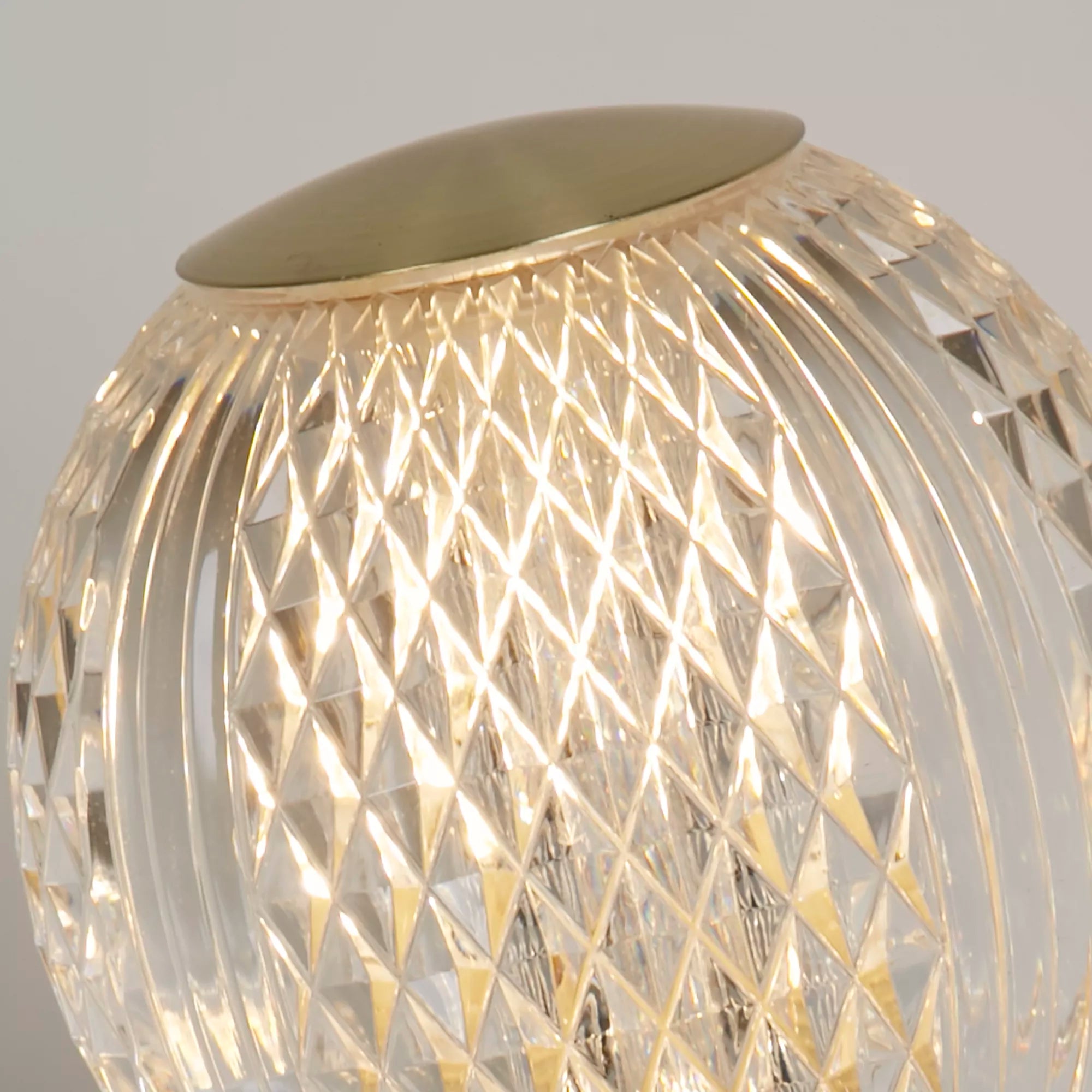 Allure Table Lamp- Chrome/ Brass & Clear Acrylic