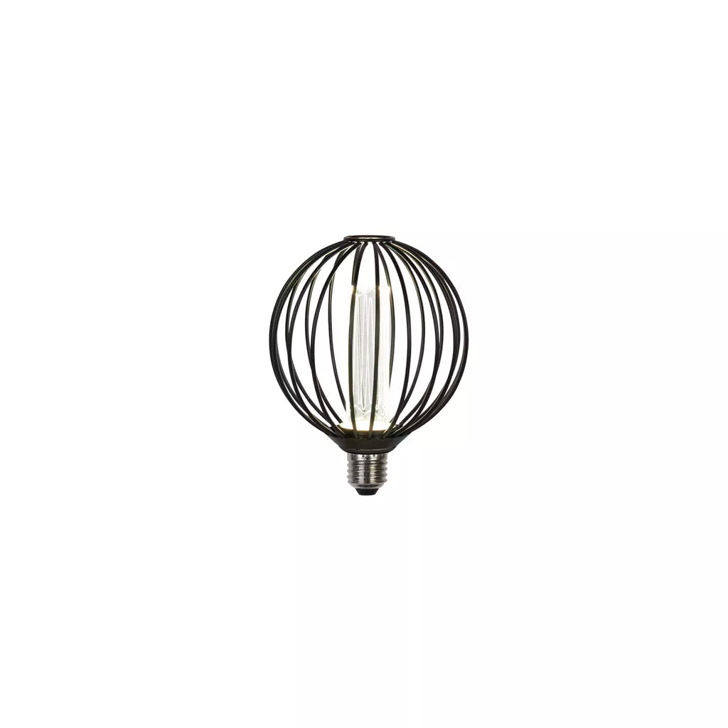 E27 Globe Wire Lamp- Gold/ Black Finishes