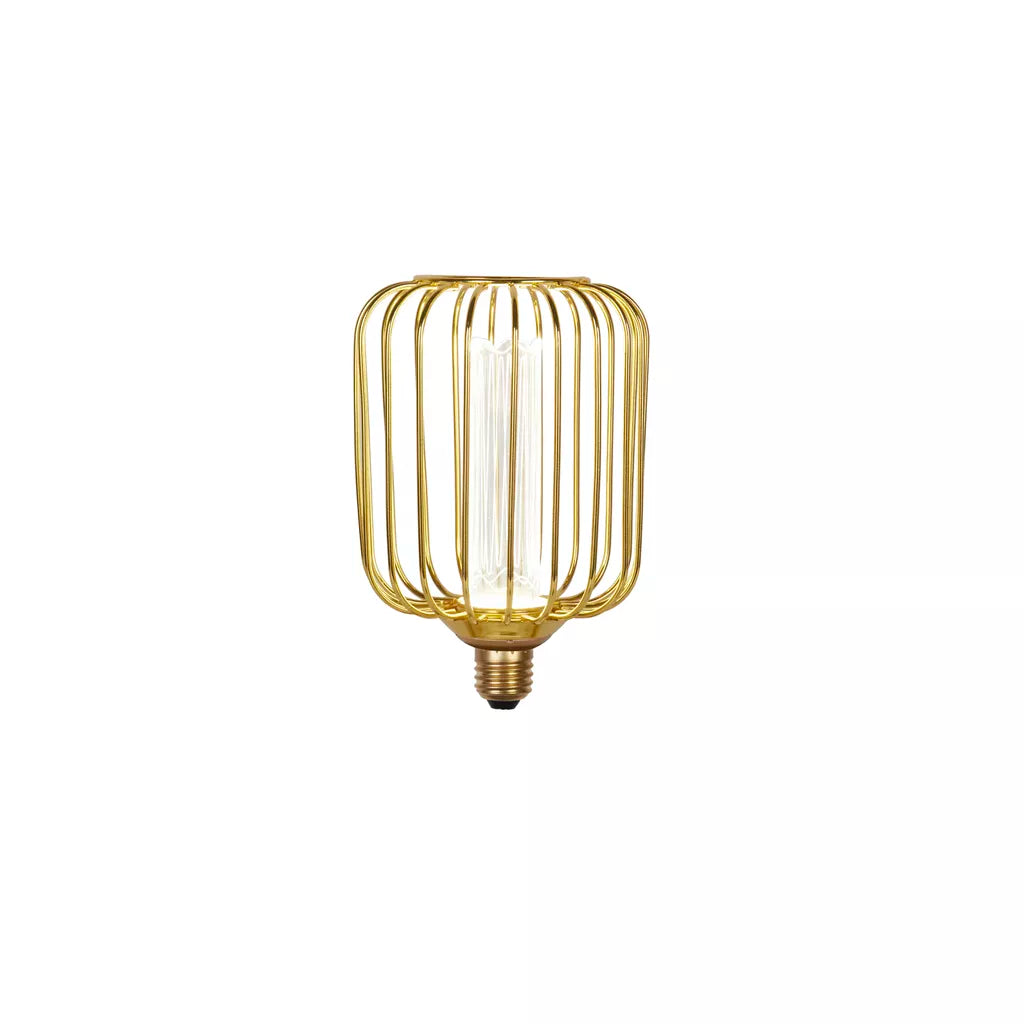 E27 LED Drum Lamp- Black/ Gold Finishes