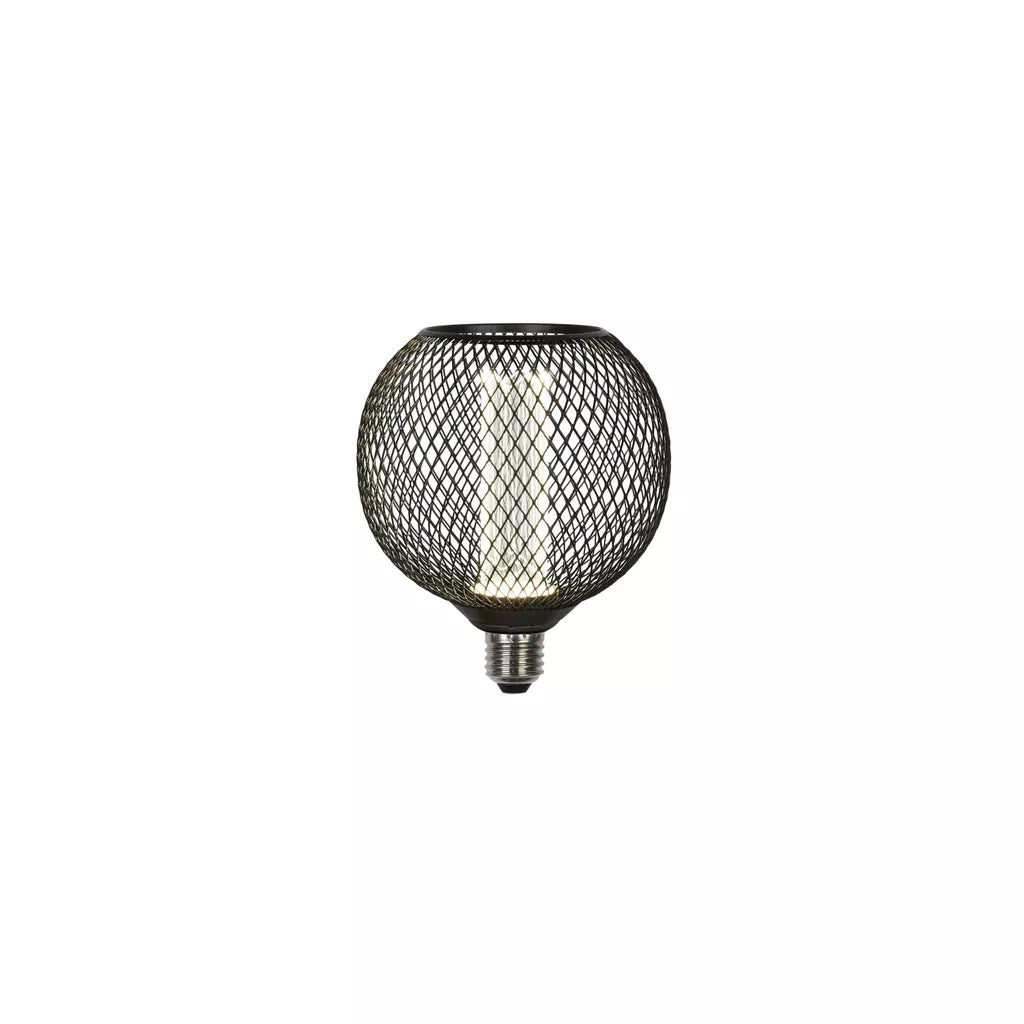 E27 Globe Mesh Lamp- Gold/ Black Finishes