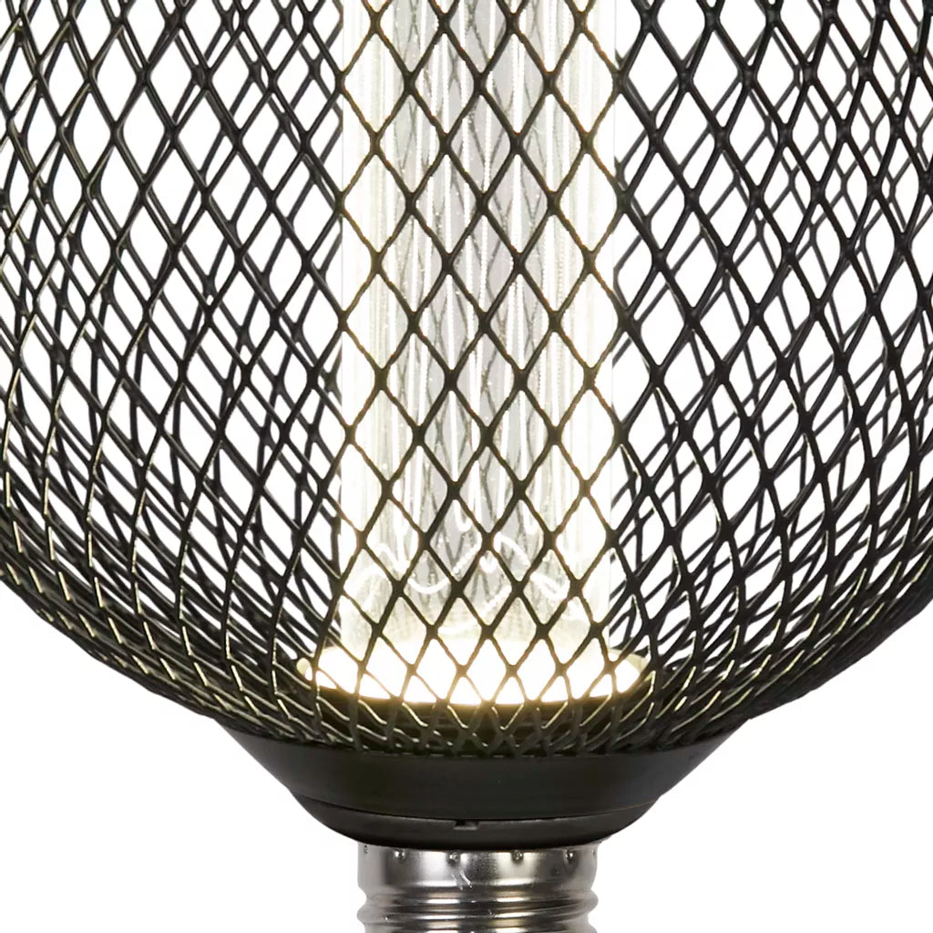 E27 Globe Mesh Lamp- Gold/ Black Finishes