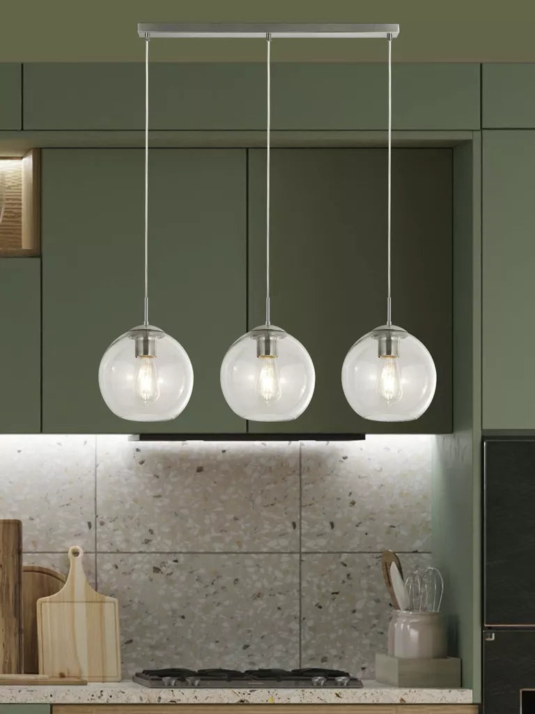 Balls 3Lt Bar Pendant- Various Finishes