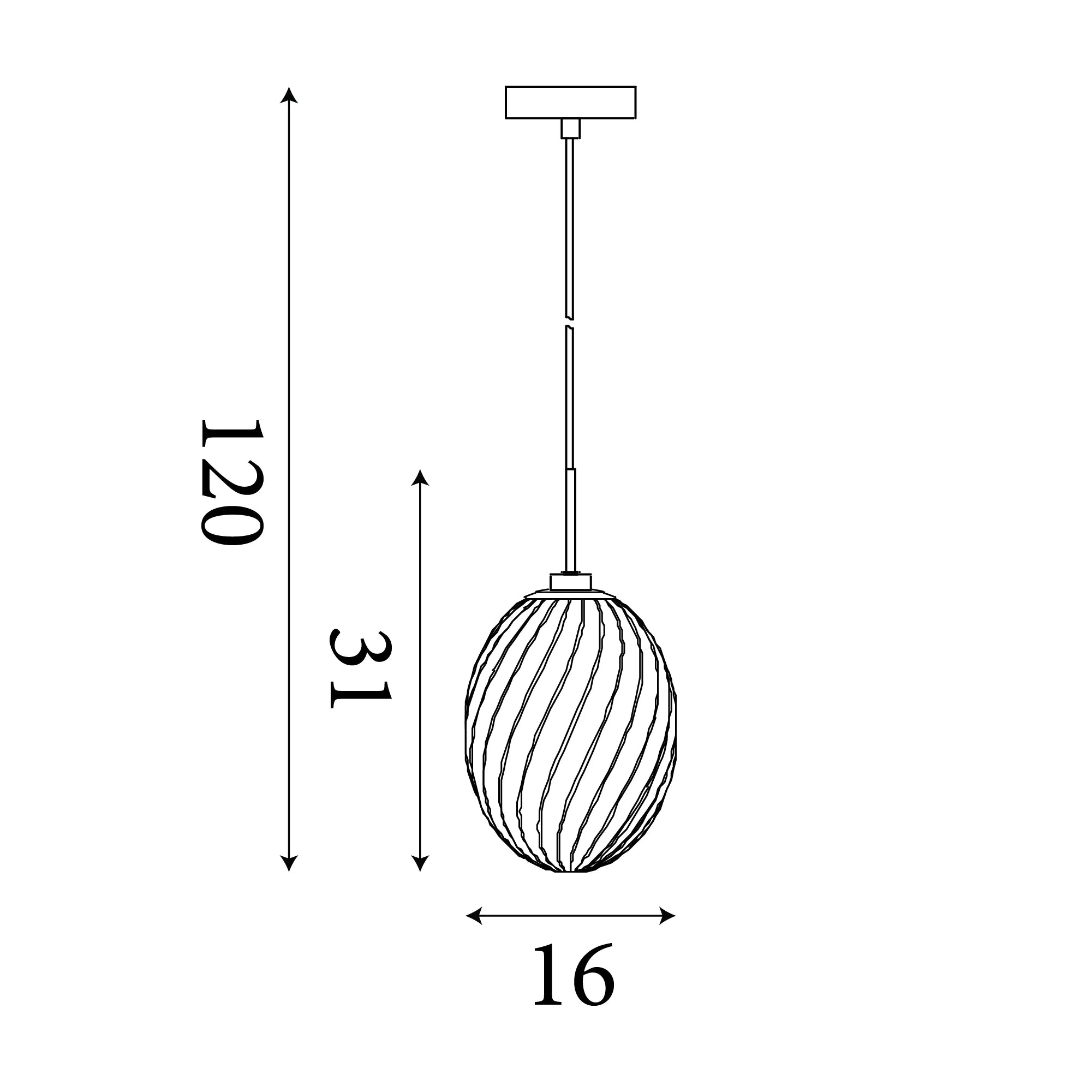 Whirl 1lt Pendant- Satin Brass w Various Glass Finishes