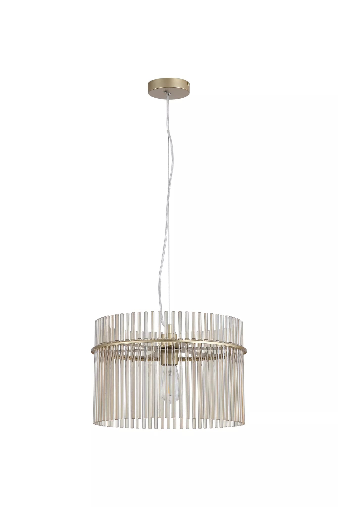 Swizzle 1Lt Pendant- Black/ Gold