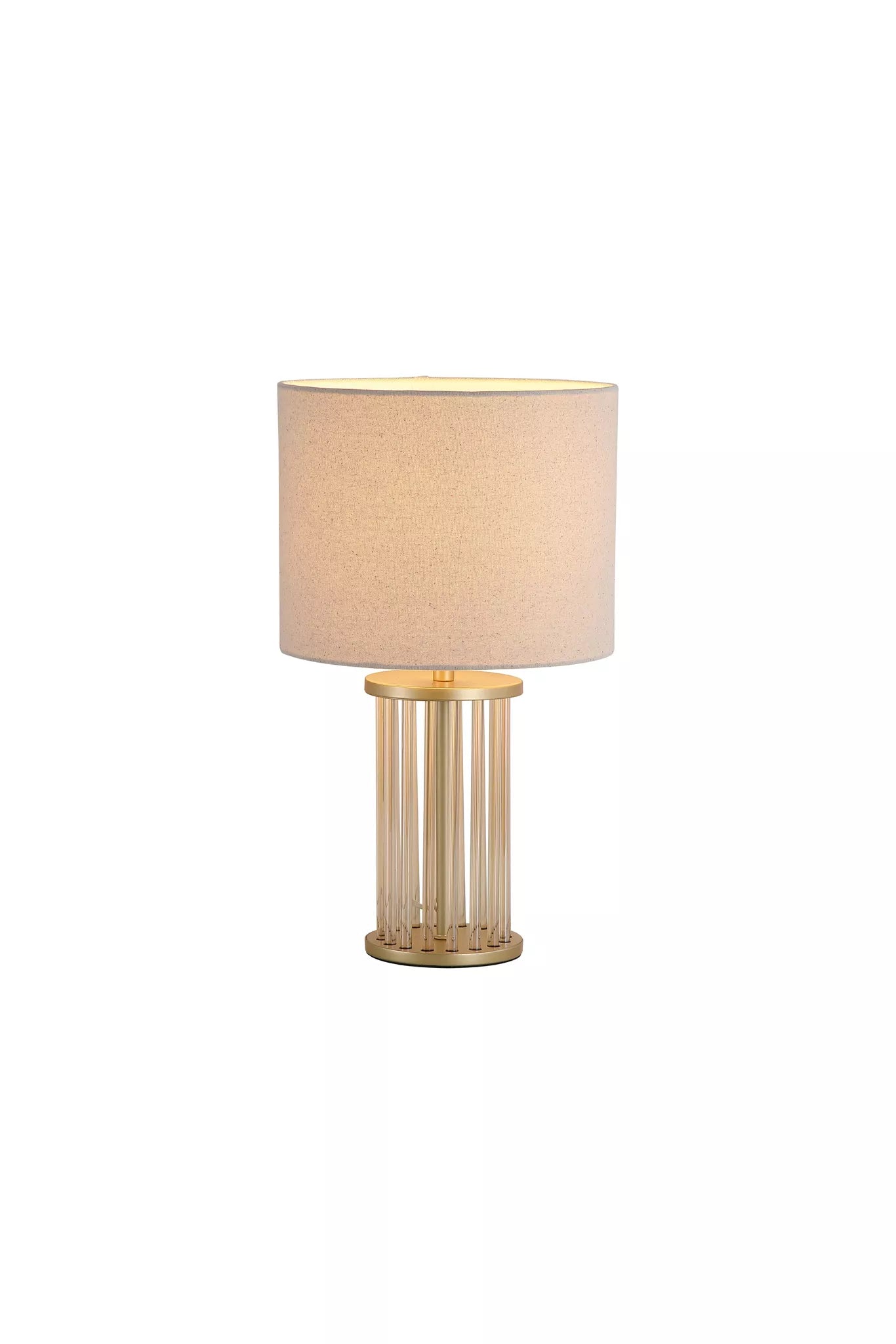 Swizzle 1Lt Table Lamp, Matt Black / Gold