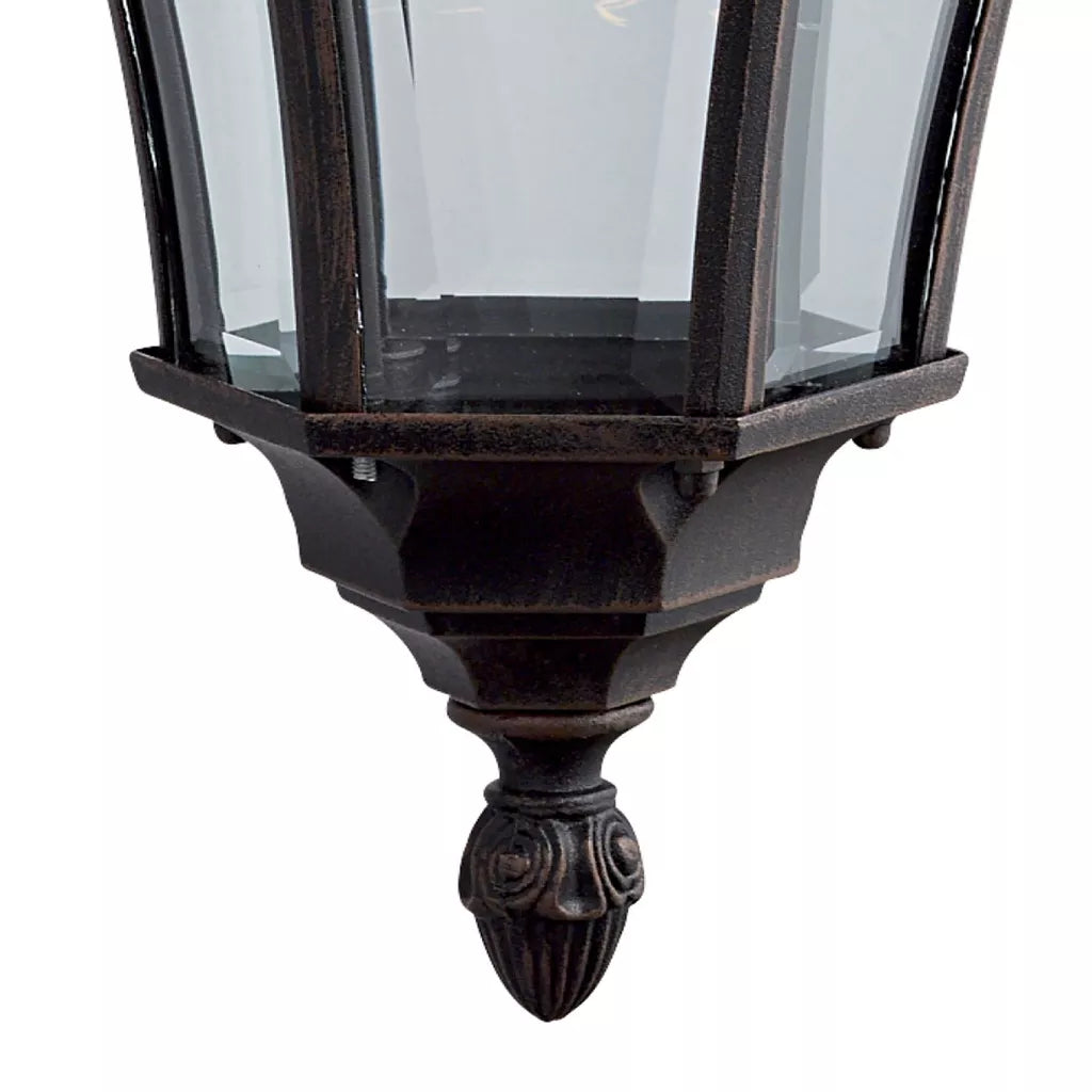 Capri Up/Down Light  -Aluminium Rustic Glass ,IP44