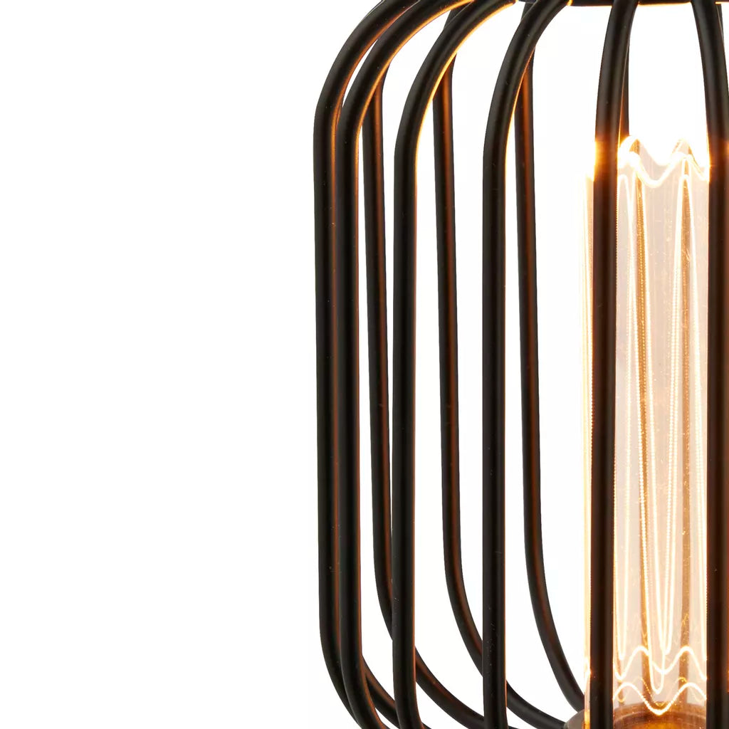E27 LED Drum Lamp- Black/ Gold Finishes