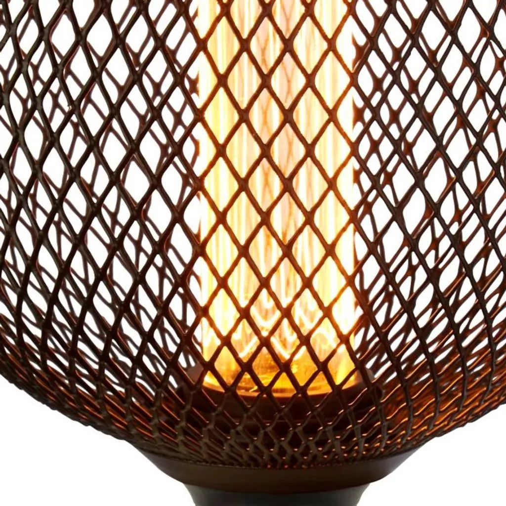 E27 Globe Mesh Lamp- Gold/ Black Finishes