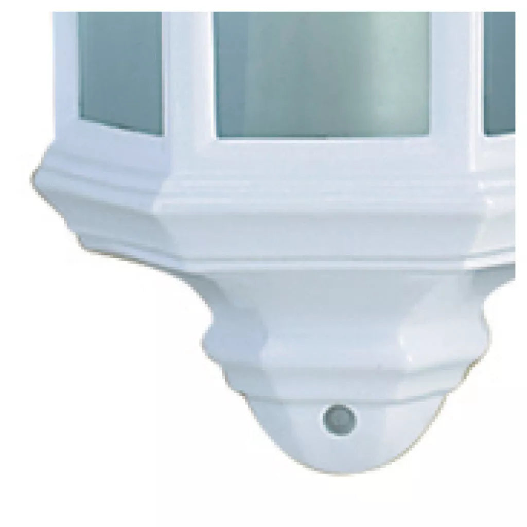 Maine Outdoor Wall Light - White & Black Finish