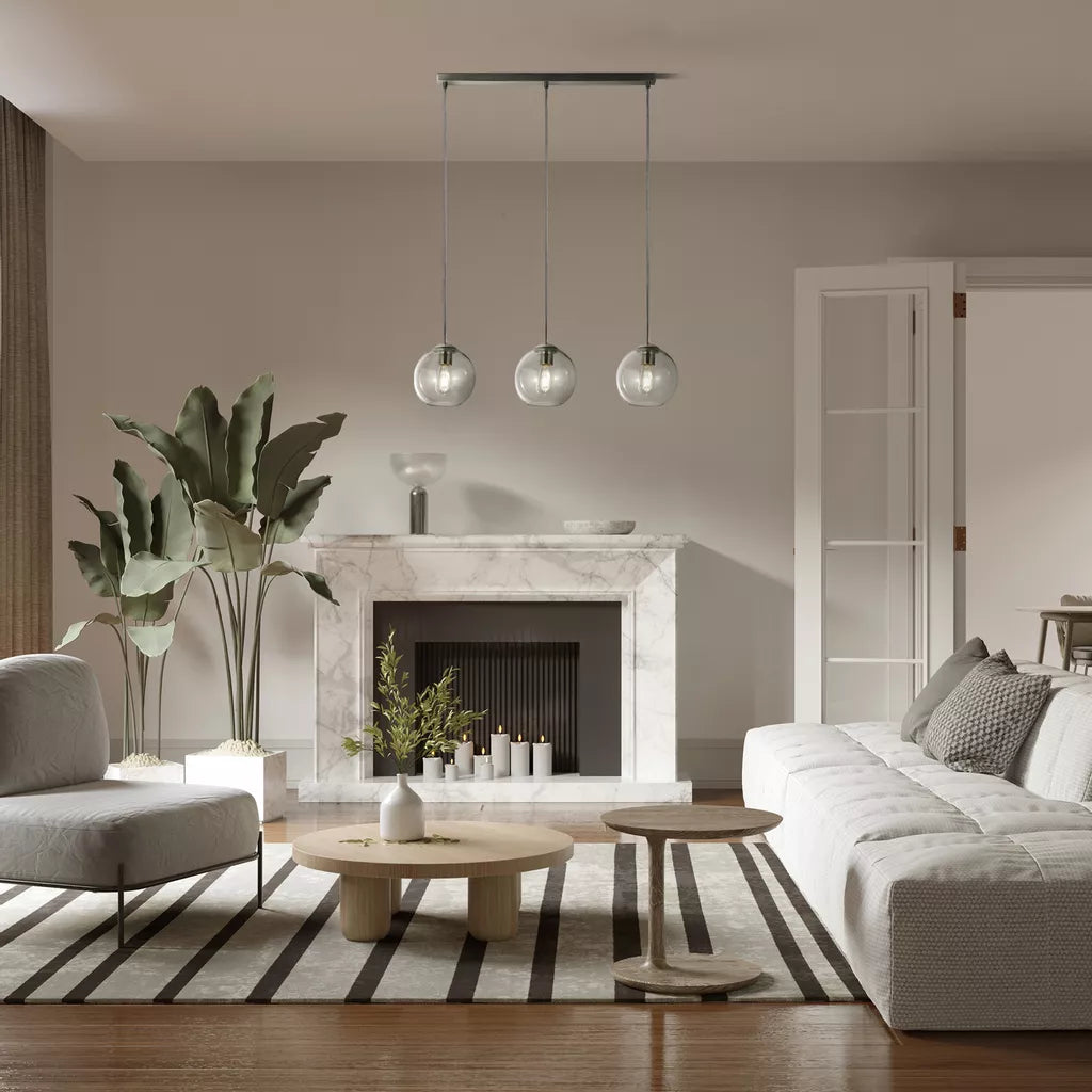 Balls 3Lt Bar Pendant- Various Finishes