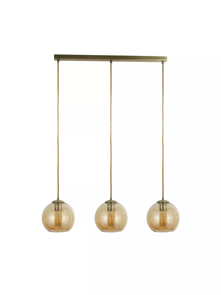 Balls 3Lt Bar Pendant- Various Finishes