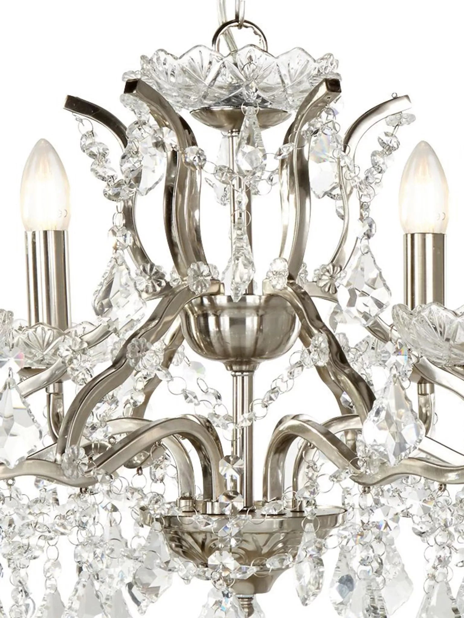 Paris 6/8/12Lt Chandelier- Antique Brass/ Satin Silver Finishes