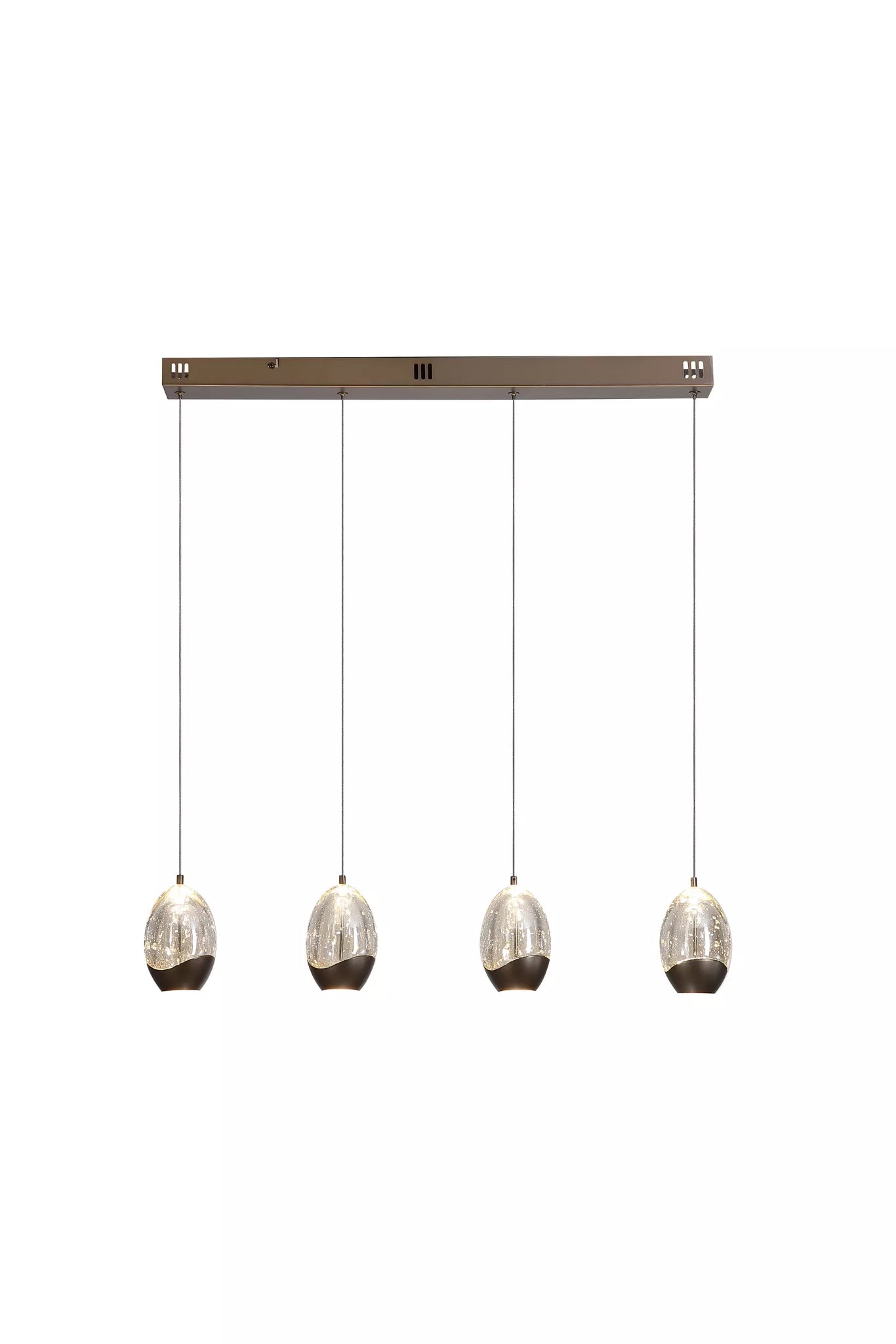 Seeds 4Lt Bar Pendant- Latte Metal with Champagne Glass